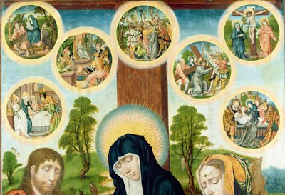 The Lamentation of the Dead Christ (detail) by Hamburg Master